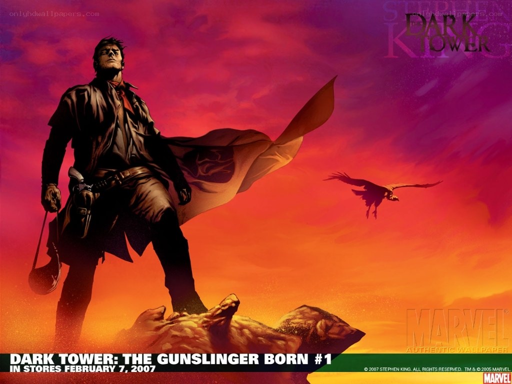 The Gunslinger stands on a cliff