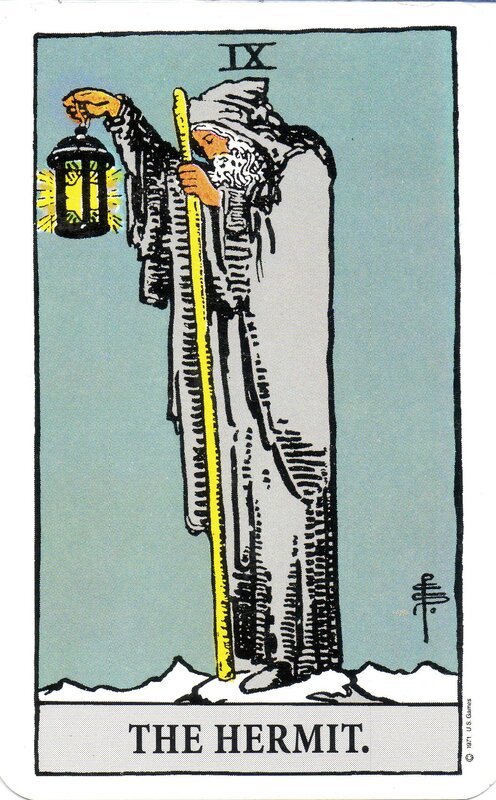 The Hermit tarot card