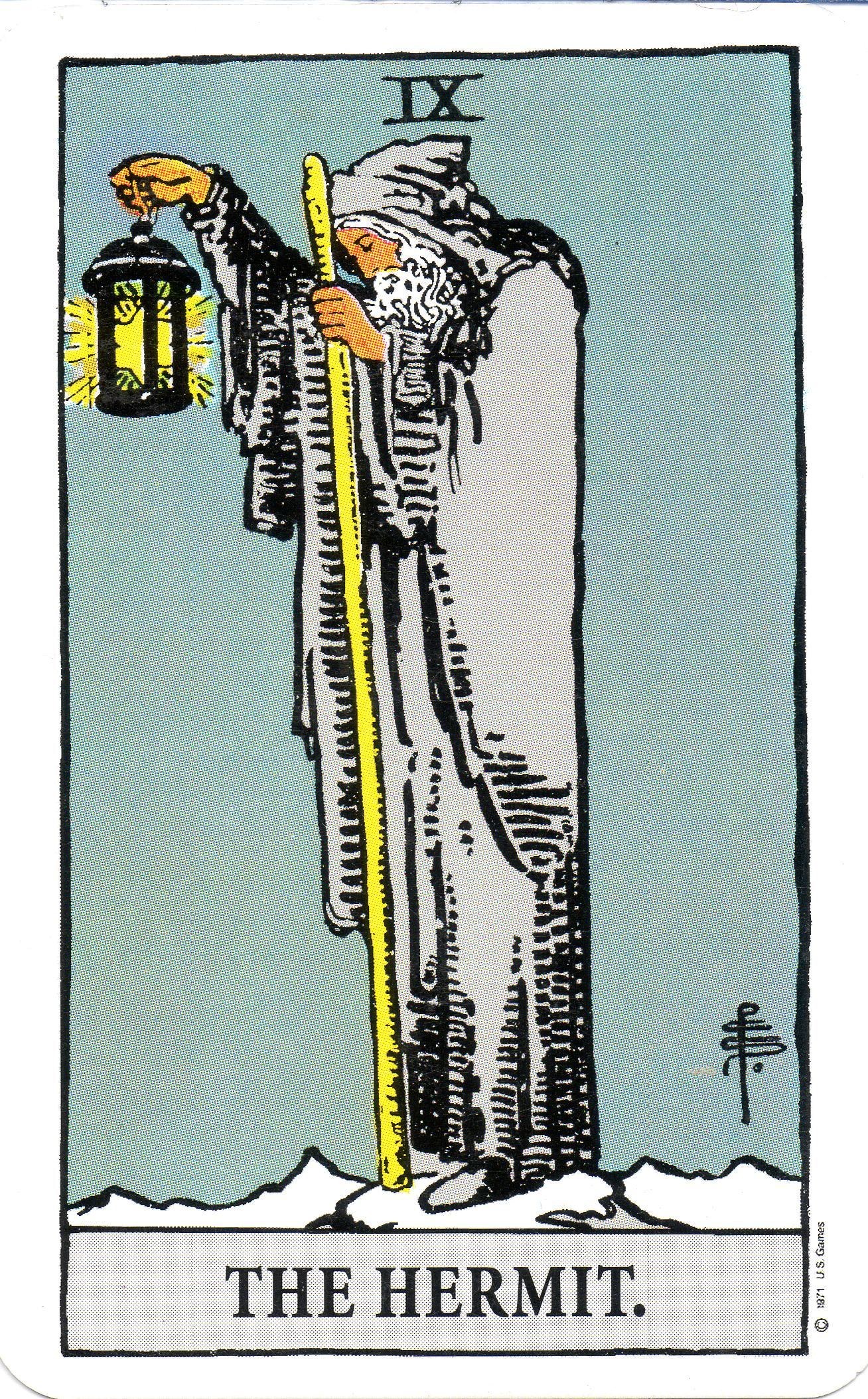 The Hermit tarot card
