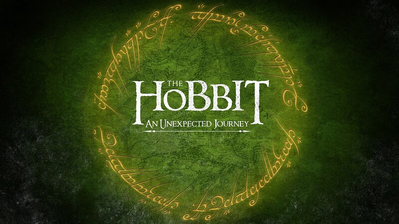 The Hobbit Title Card — Green