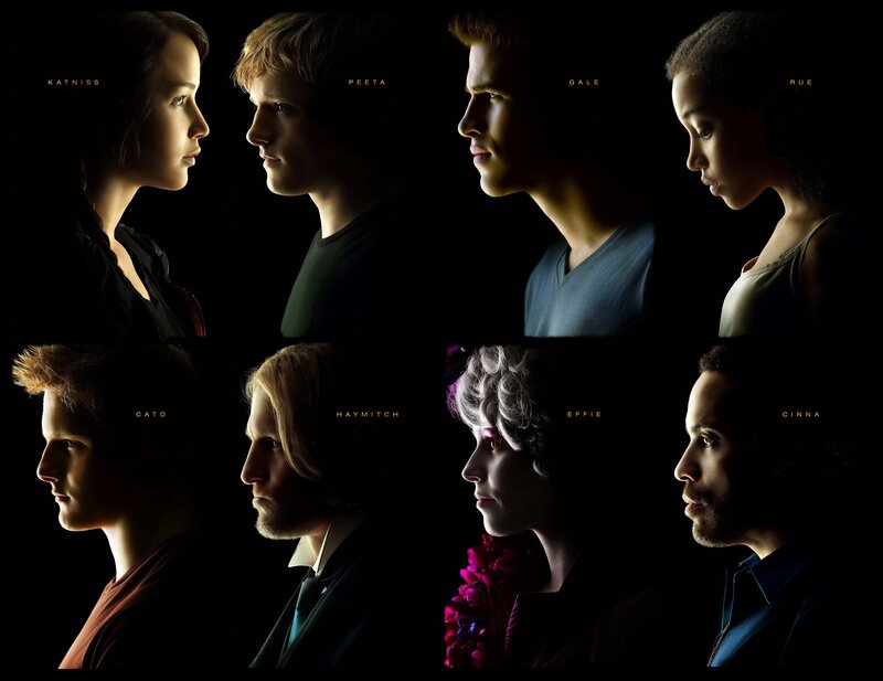 The Hunger Games cast portraits