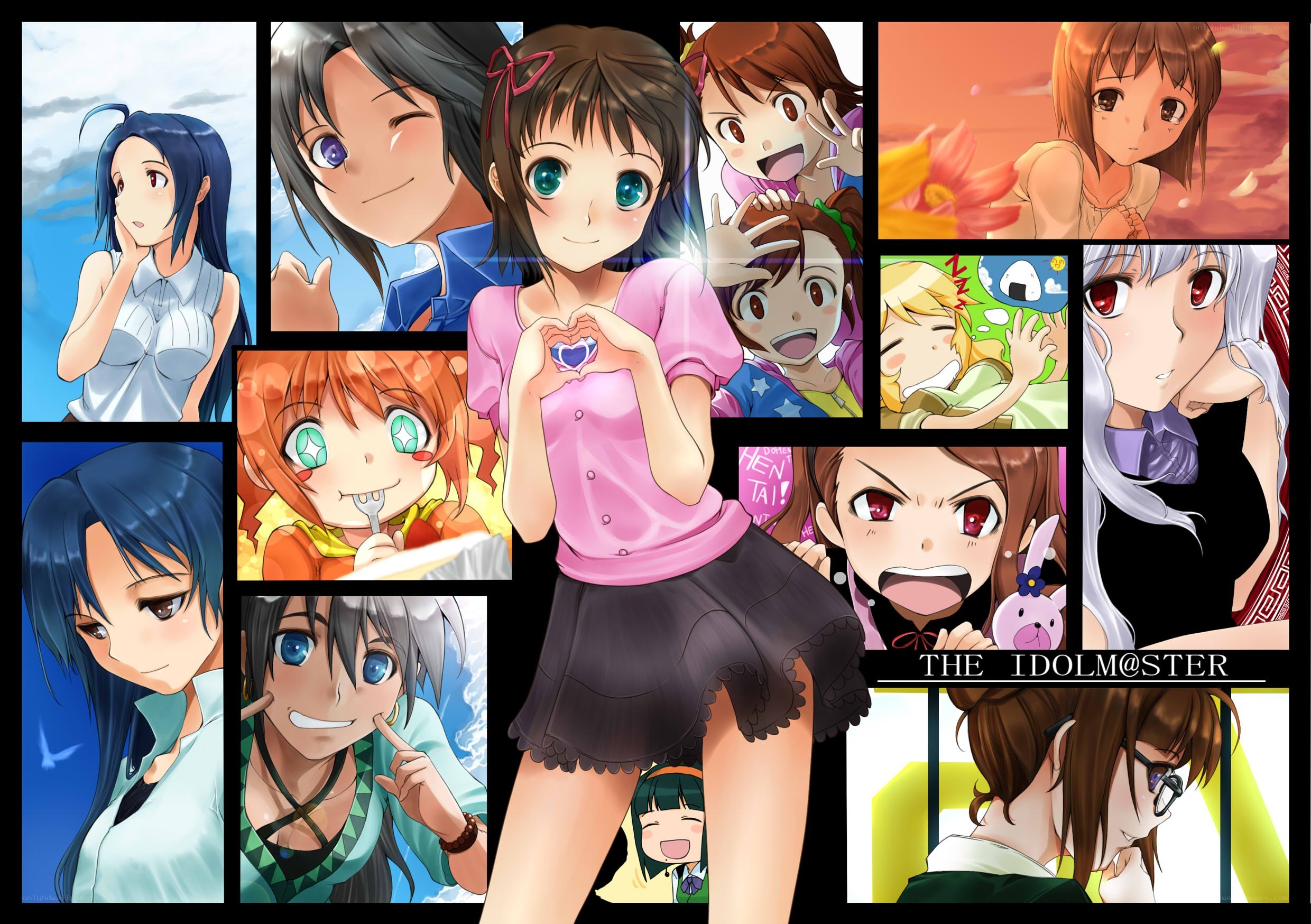 The Idolmaster character collage