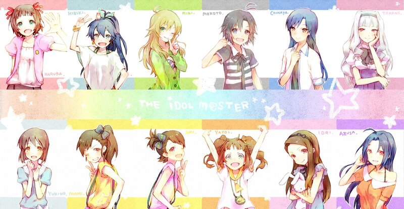 The Idolmaster character lineup