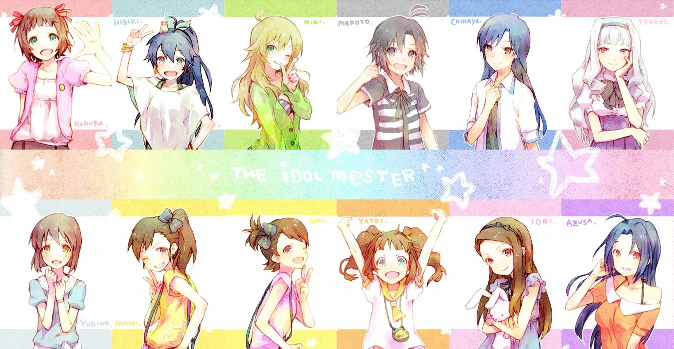 The Idolmaster character lineup