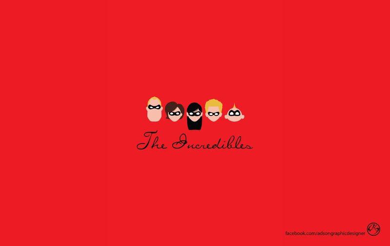 The Incredibles Family — Red, Bold