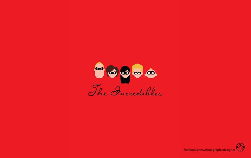 The Incredibles minimalist art