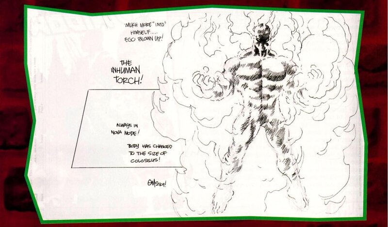 The Inhuman Torch concept art