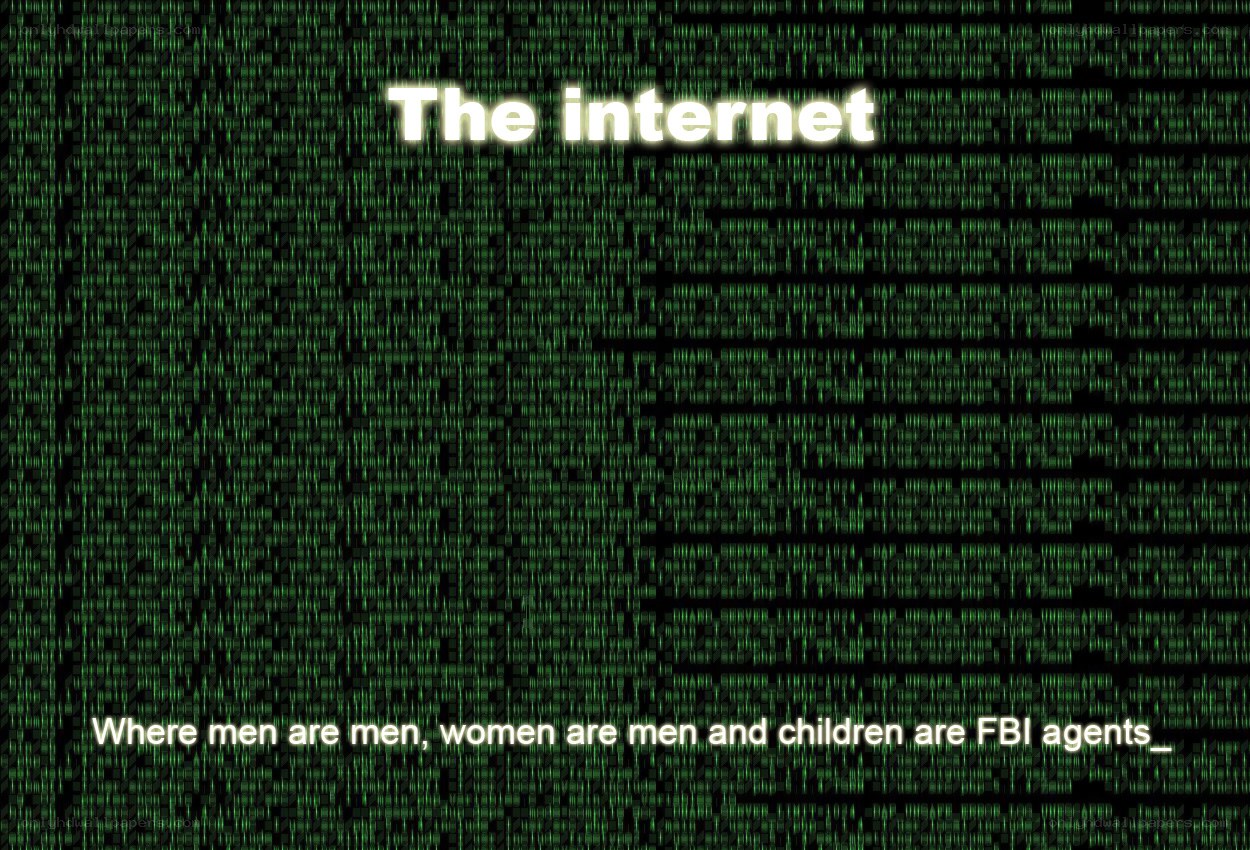 The internet is a strange place
