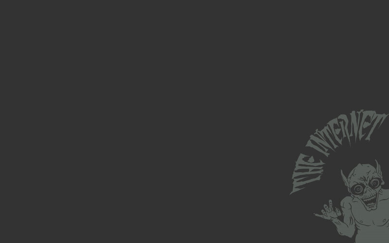 The Internet logo with demon