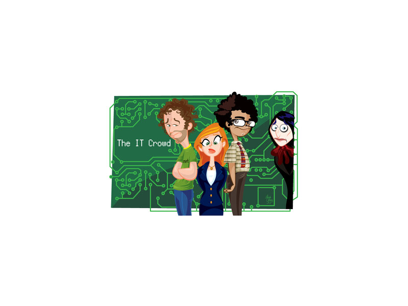 The IT Crowd cartoon characters
