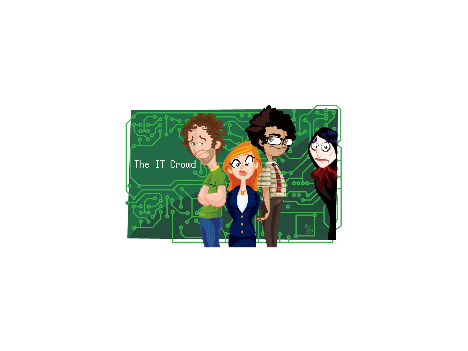 The IT Crowd cartoon characters
