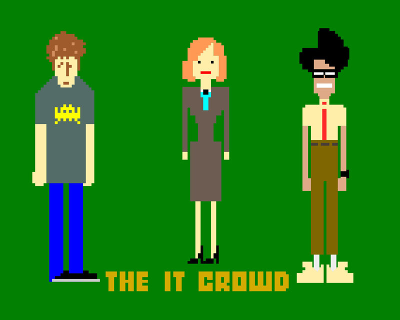 The IT Crowd pixel art