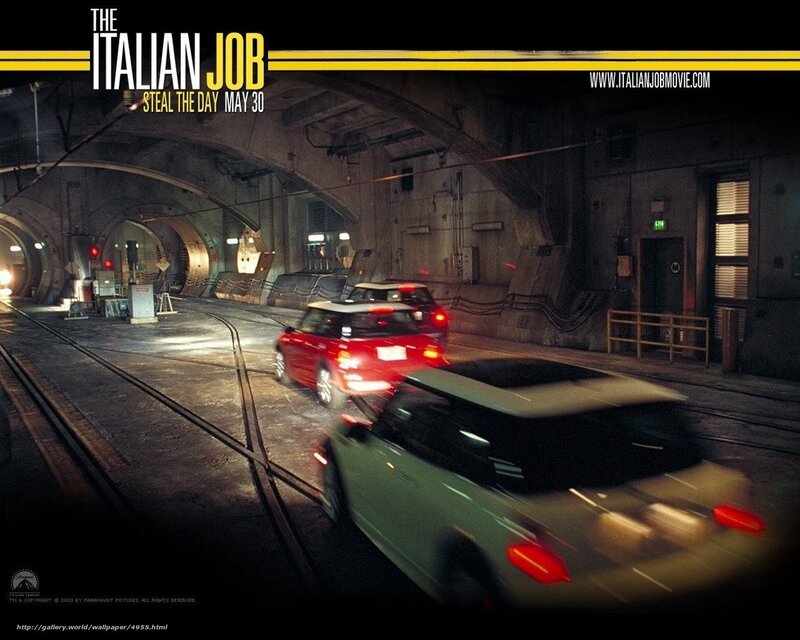 The Italian Job movie scene