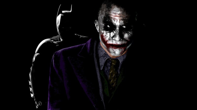 The Joker and Batman — Black