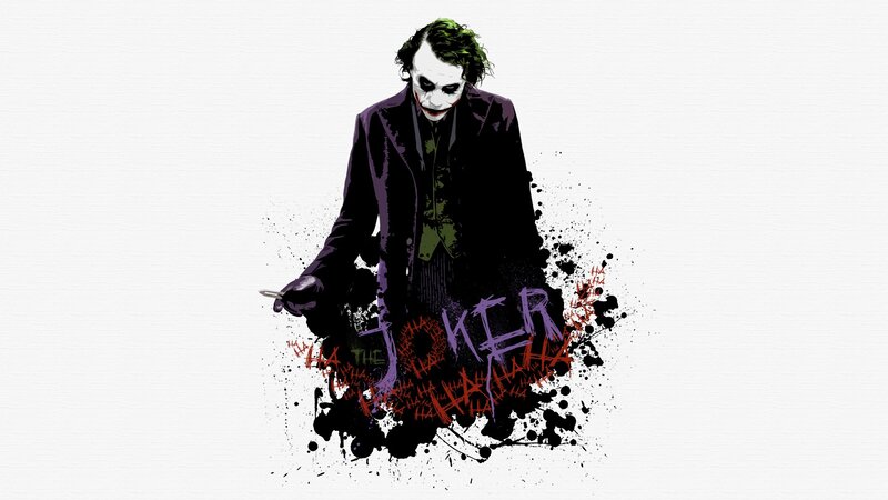 The Joker Character — Black, Dark, Digital Art