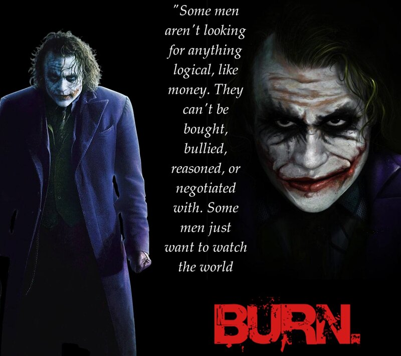 The Joker Character — Black, Dark, Dramatic