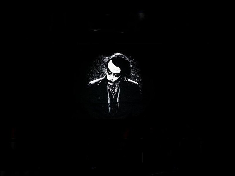 The Joker Character — Black, Dramatic, Photograph