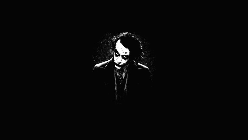 The Joker Character — Black, Dramatic