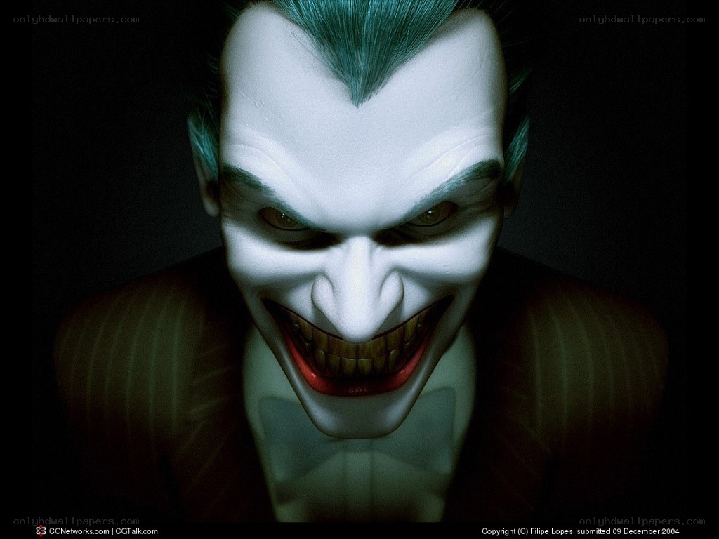 The Joker character close-up