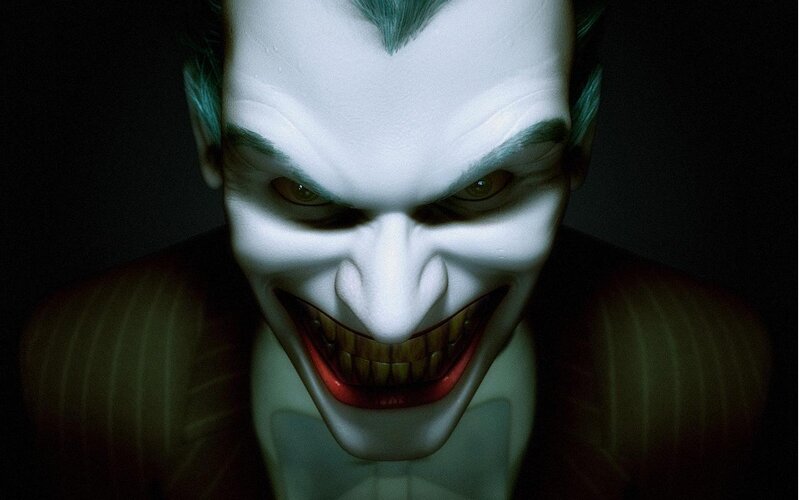 The Joker character close-up