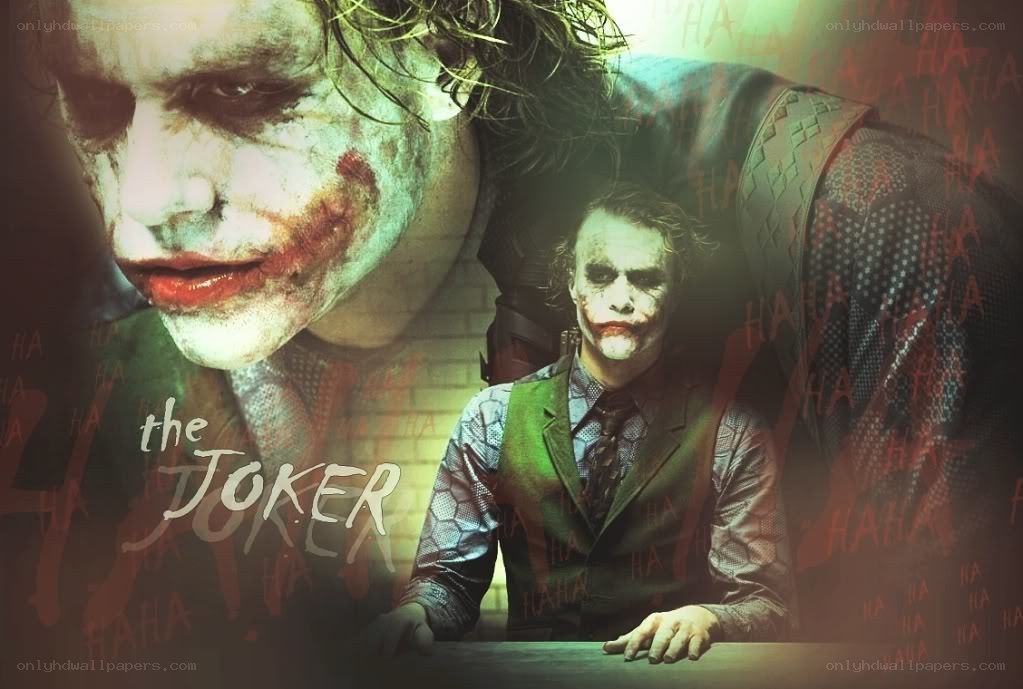 The Joker character collage