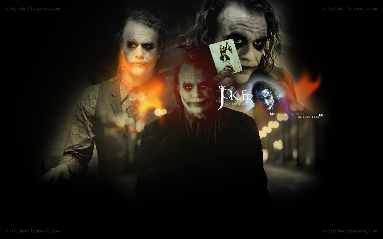 The Joker character collage
