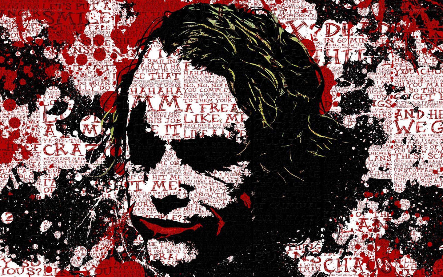 The Joker character collage