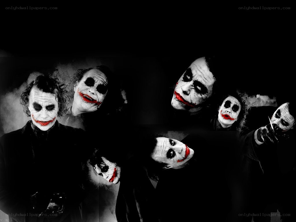 The Joker character collage