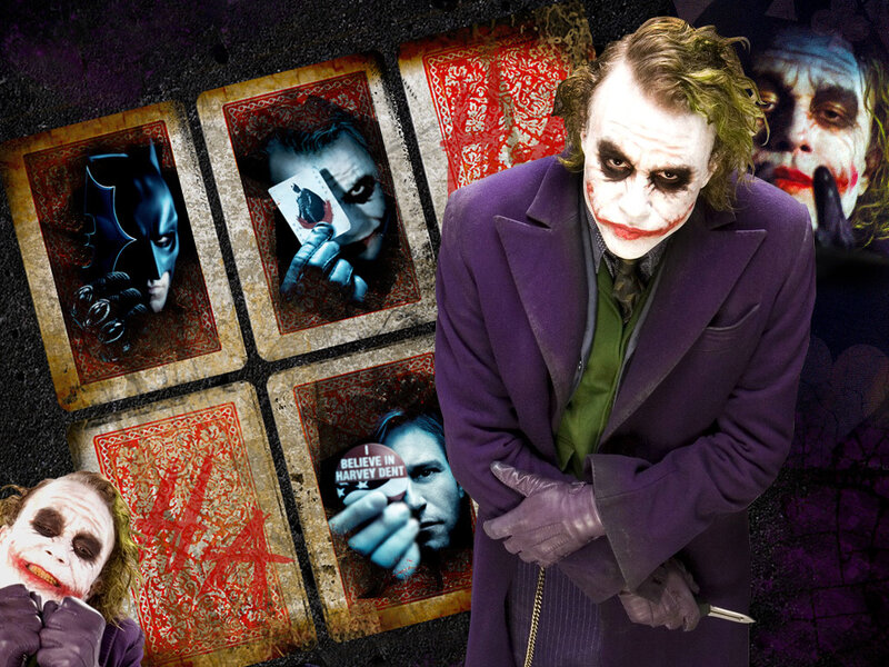 The Joker Character — Purple, Dark, Dramatic