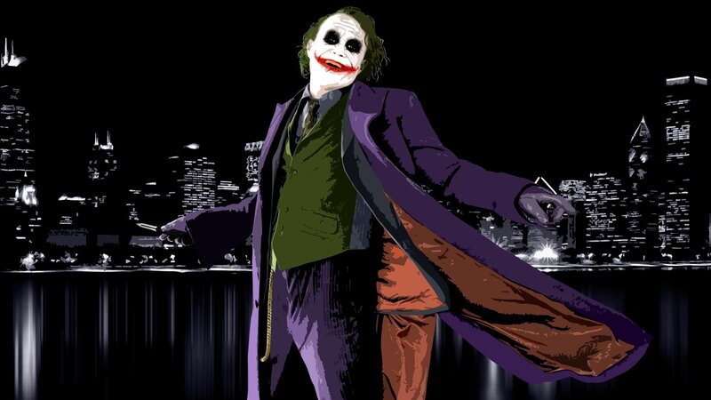 The Joker Character — Purple, Dramatic