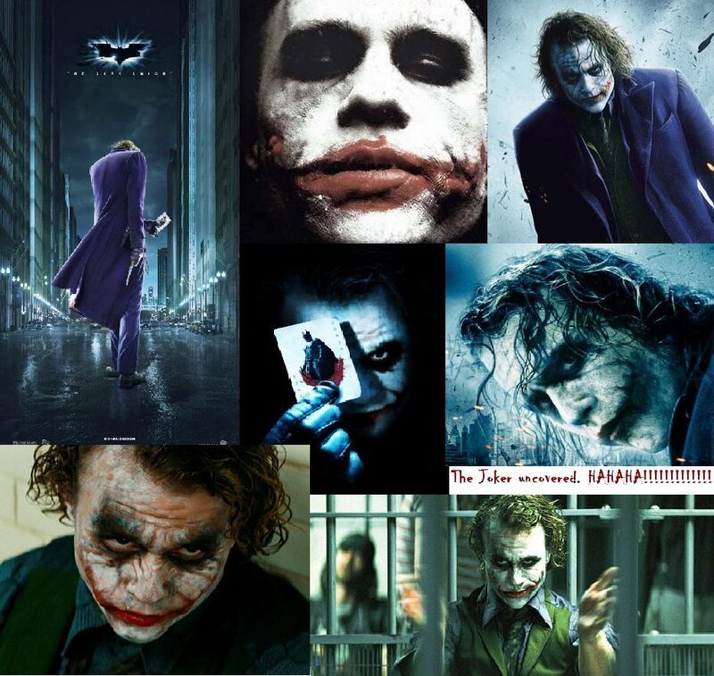The Joker collage from The Dark Knight