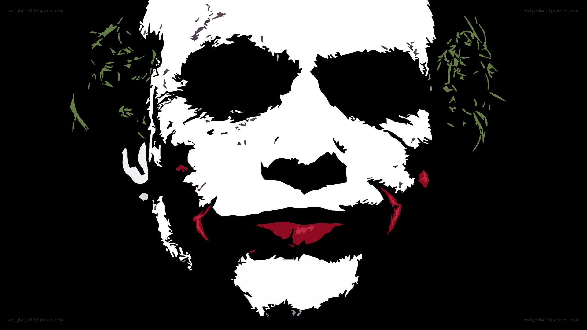 The Joker face art