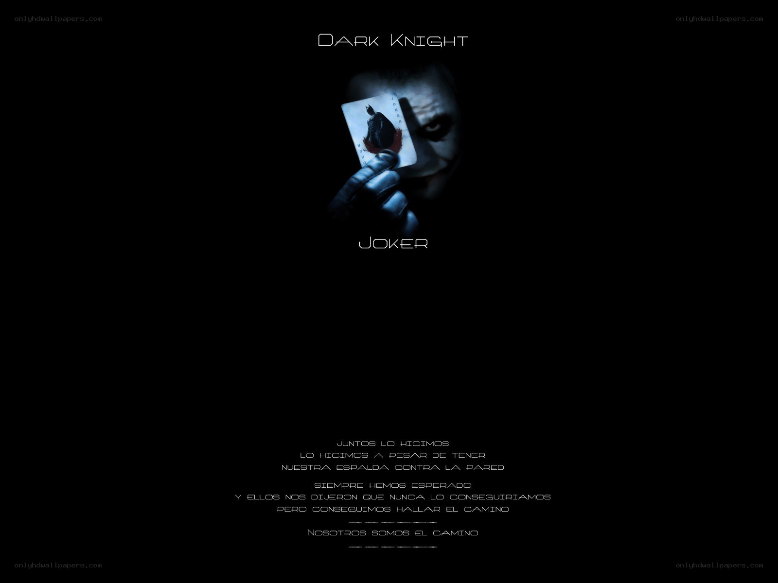 The Joker from Dark Knight