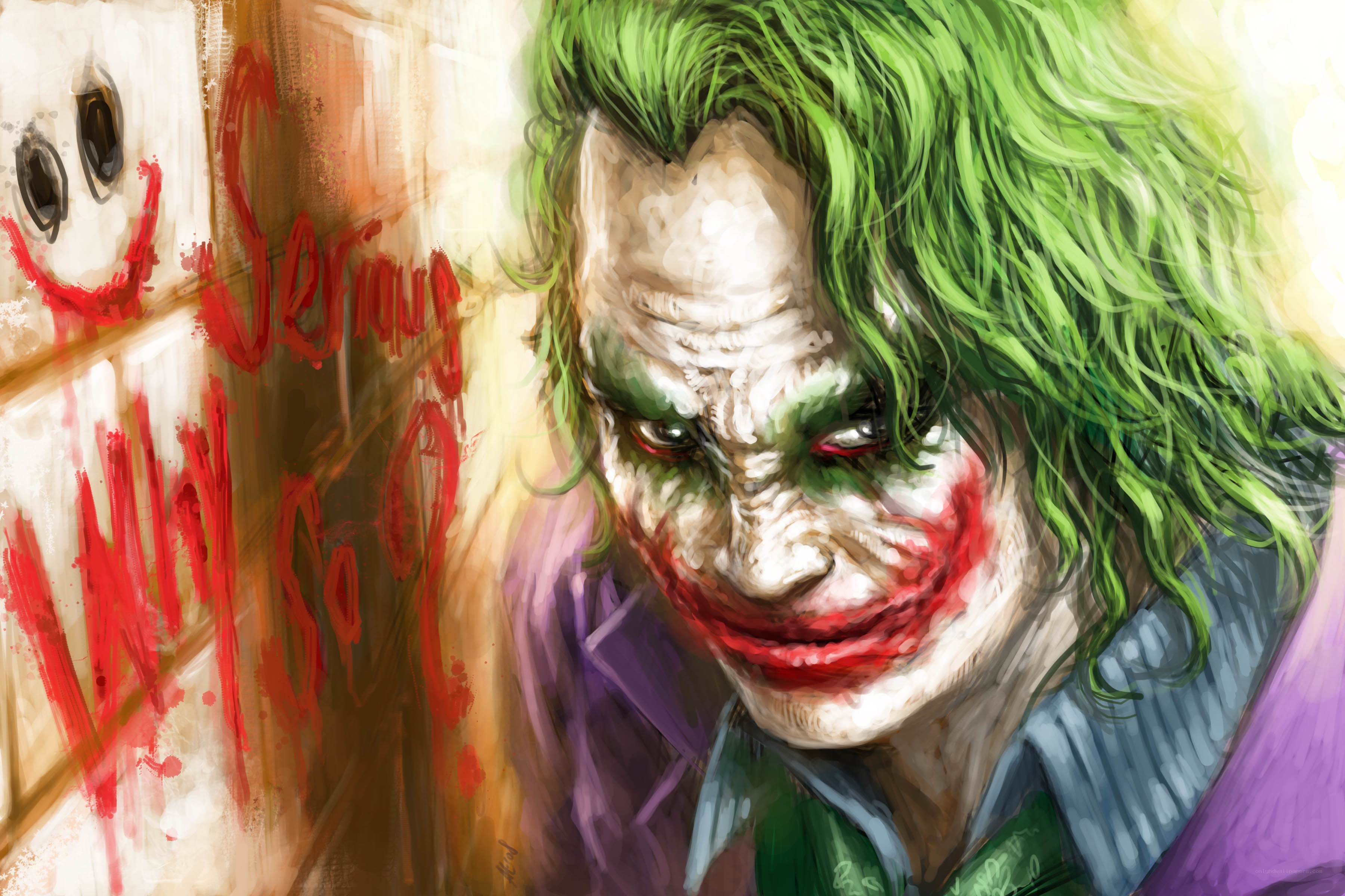 The Joker graffiti art