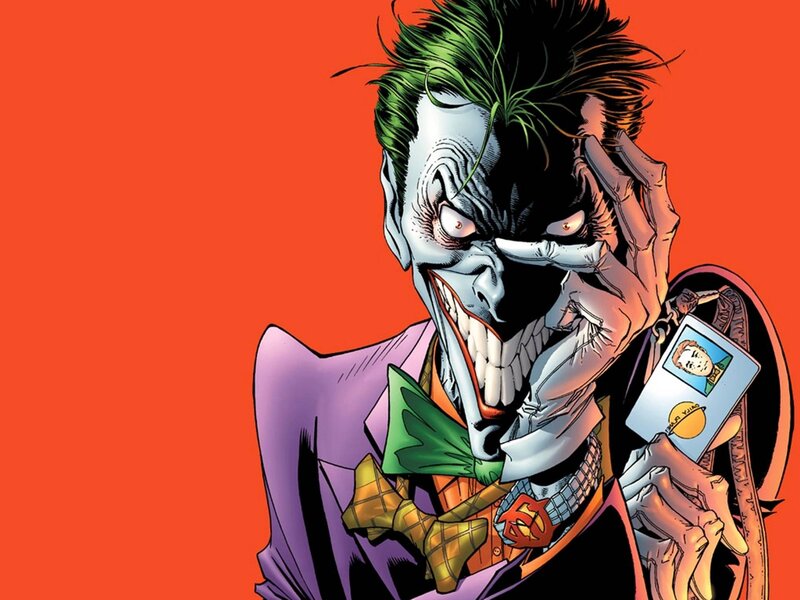The Joker holding a photo