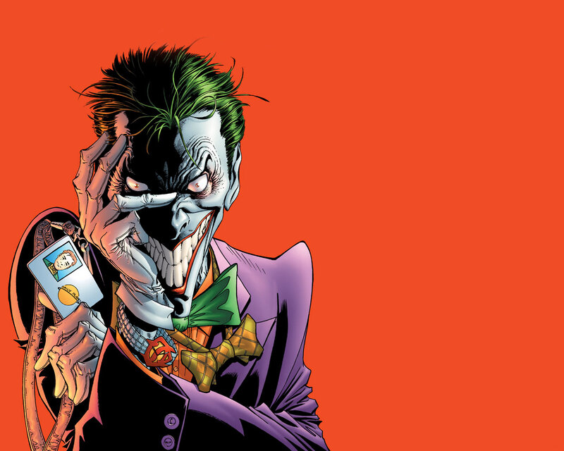 The Joker holding a photo