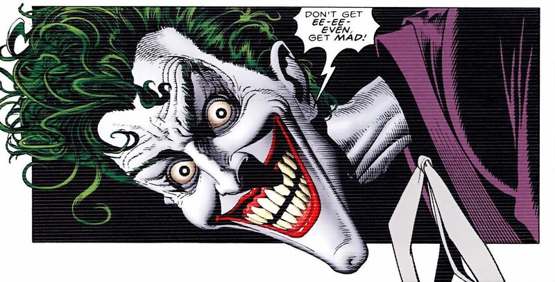 The Joker in a comic panel