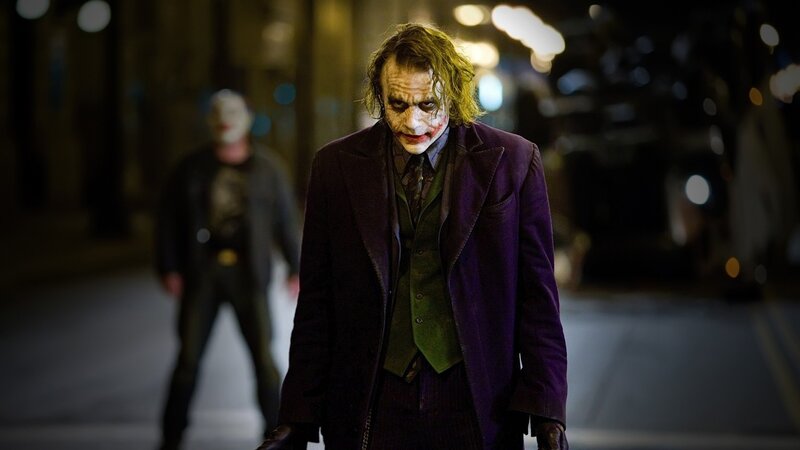 The Joker in a dark alley