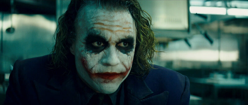 The Joker in a dark room