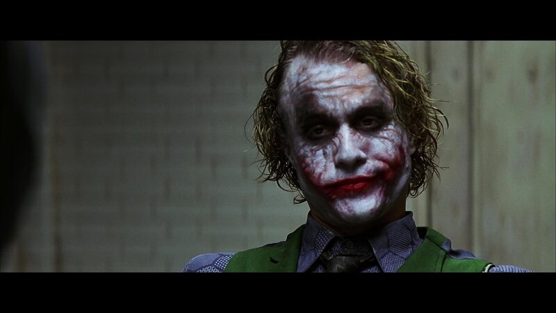 The Joker in a dark room