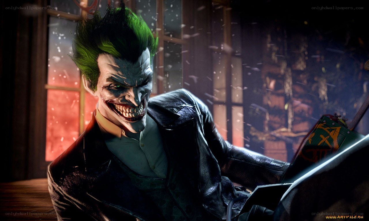 The Joker in a dark room