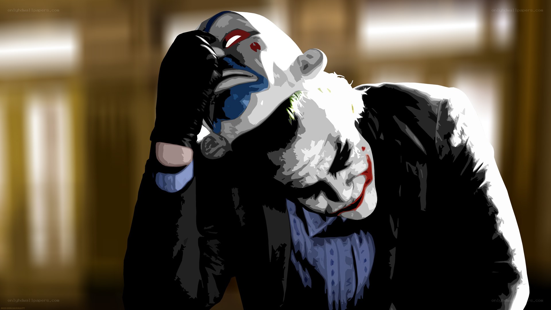 The Joker in a dramatic pose