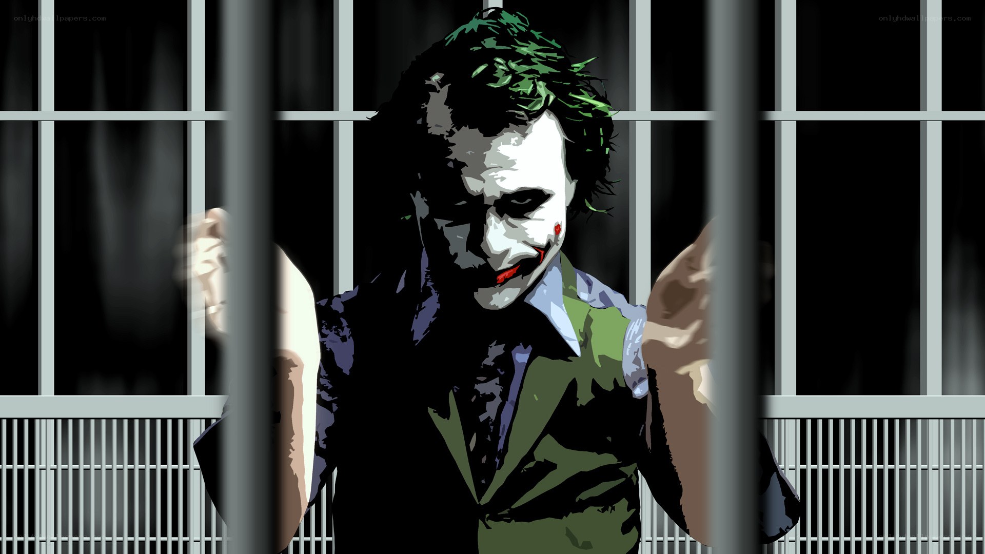The Joker in a jail cell