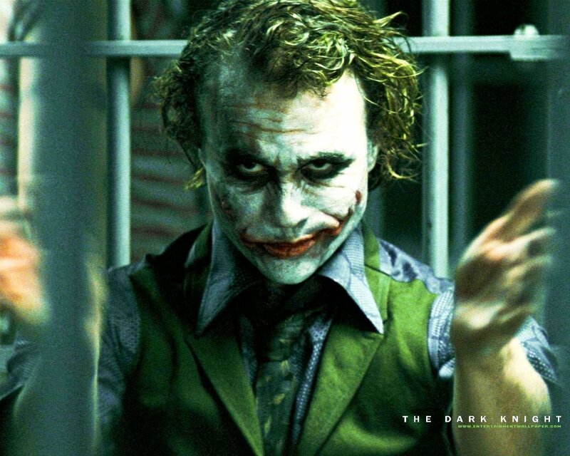 The Joker in a prison cell