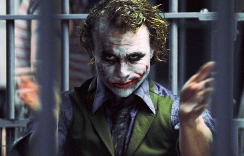 The Joker in a prison cell
