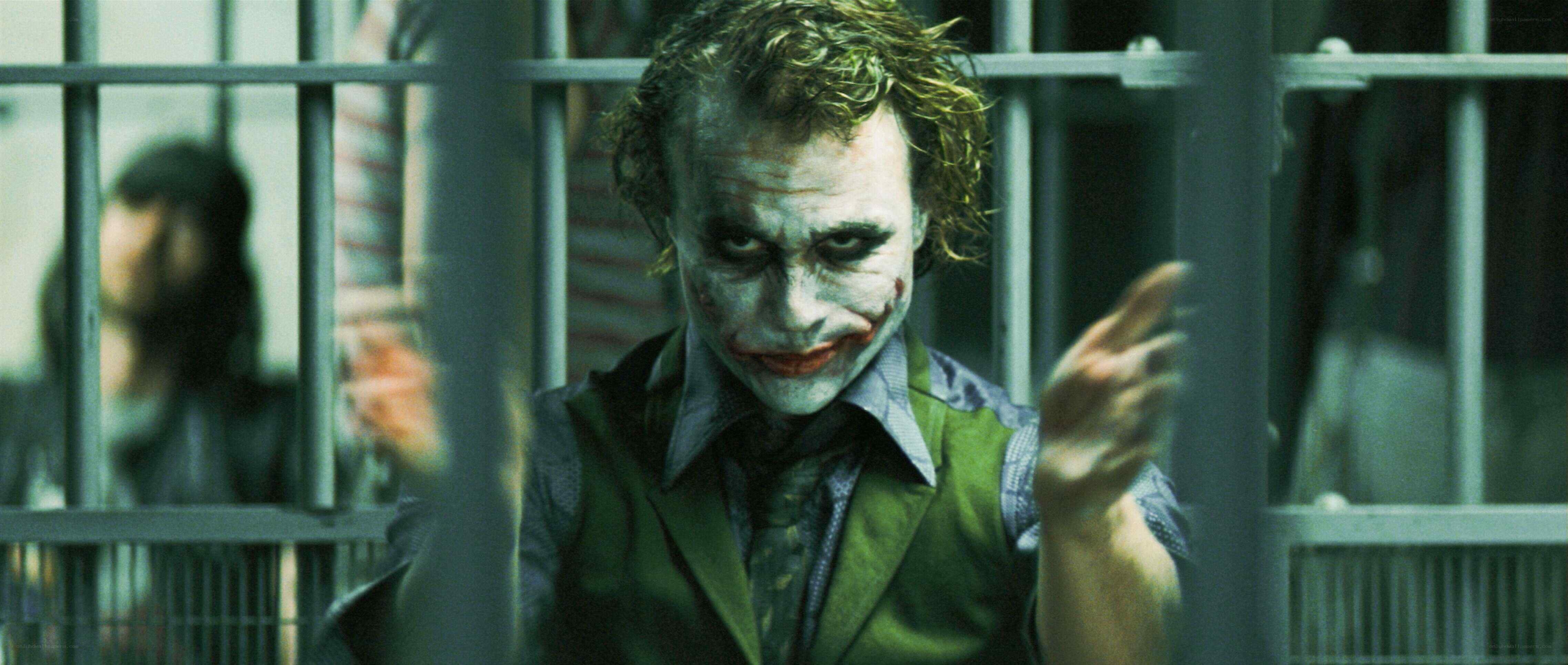 The Joker in a prison cell