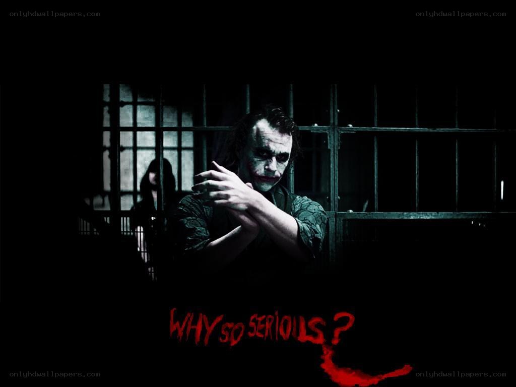 The Joker in a prison cell