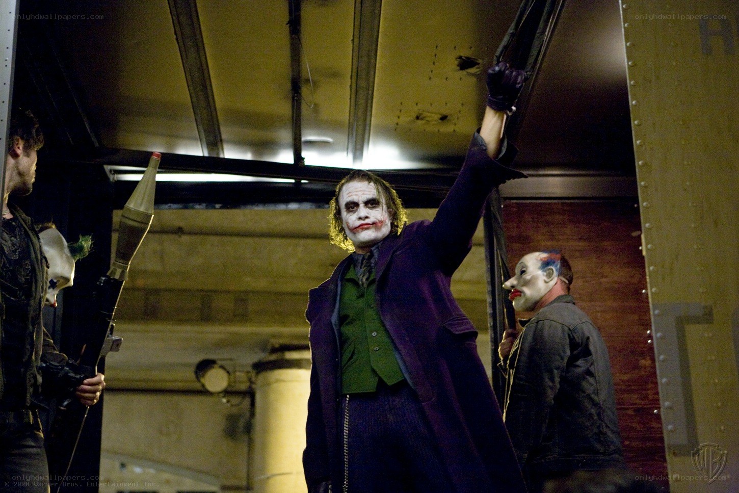 The Joker in a warehouse