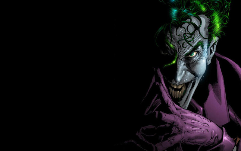 The Joker in dark purple