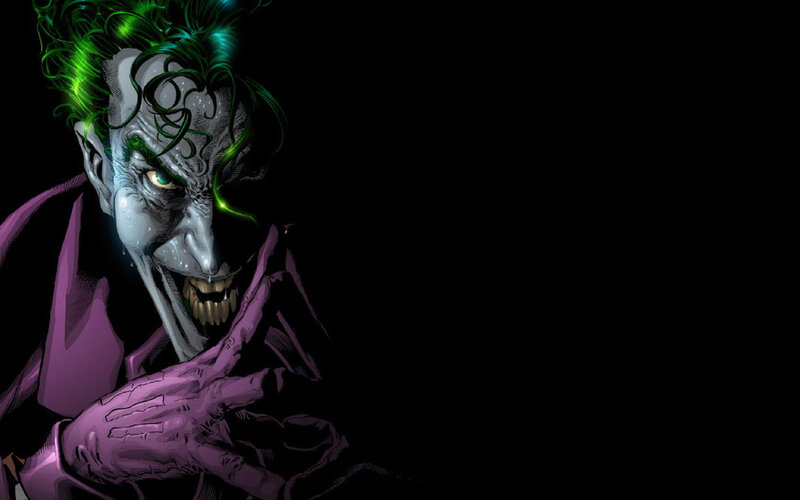 The Joker in purple suit